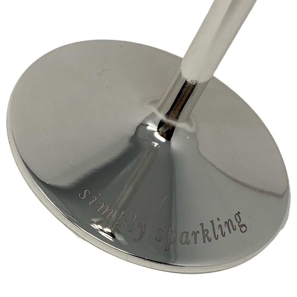 1‎ - Kate Spade Simply Sparkling Silver Crystal Champagne Flute (REPLACEMENT) - Picture 2 of 9